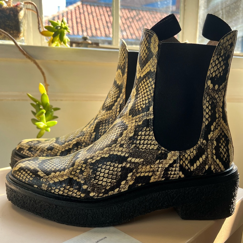 Loeffler Randall Raquel Snakeskin Boots